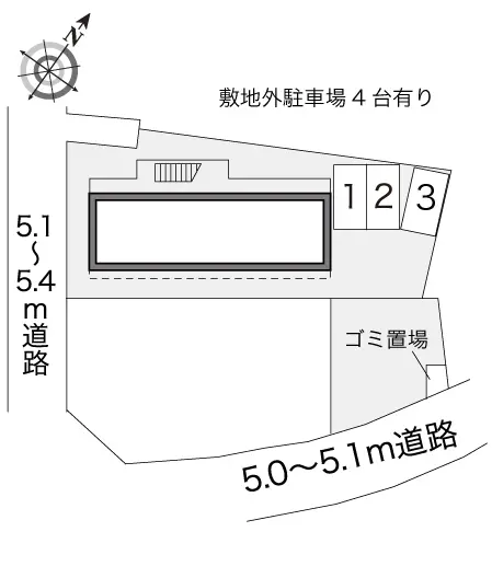 ★手数料０円★海老名市大谷北４丁目　月極駐車場（LP）